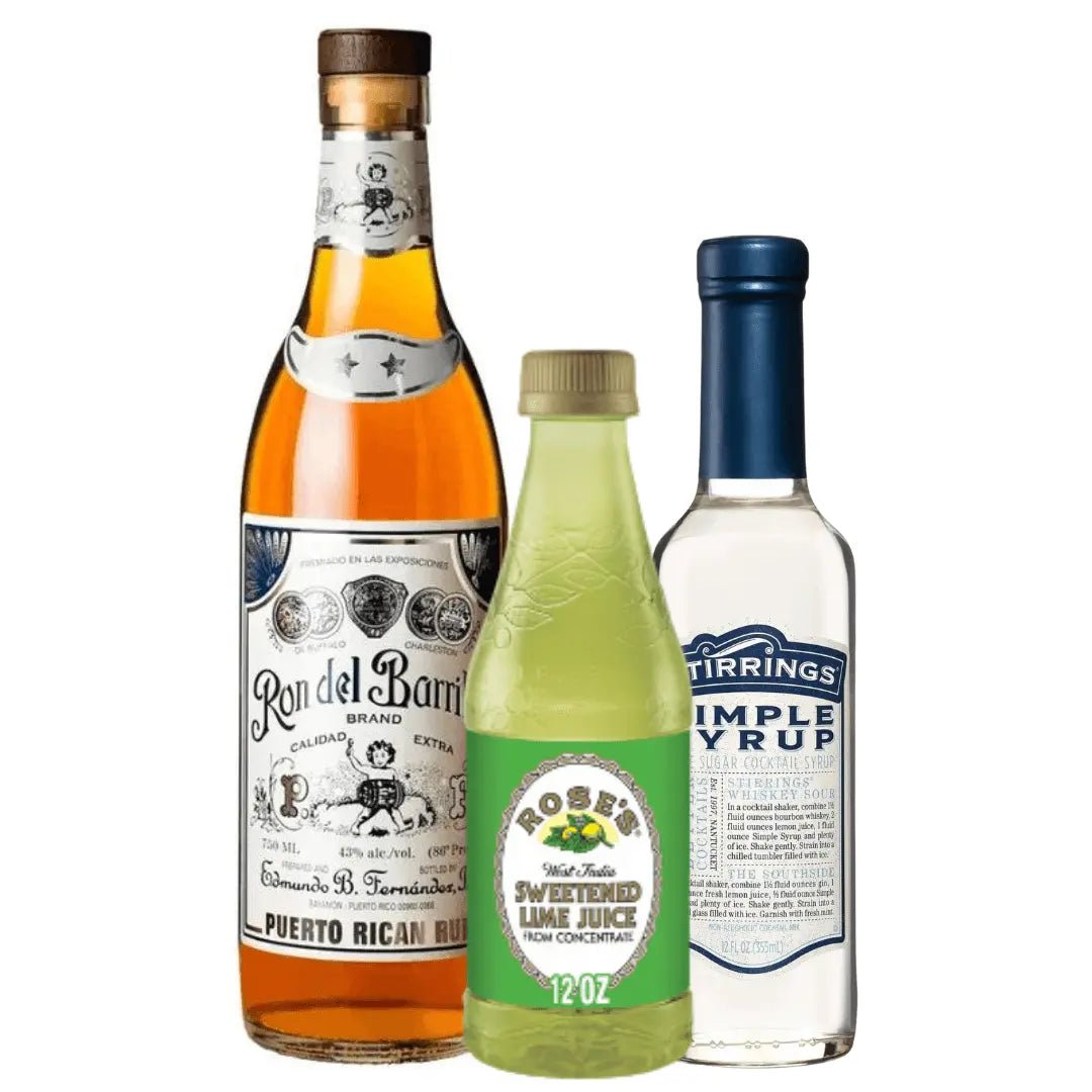 Daiquiri Cocktail Kit: Ron Del Barrilito, Rose’s, Stirrings - Memory Bottles