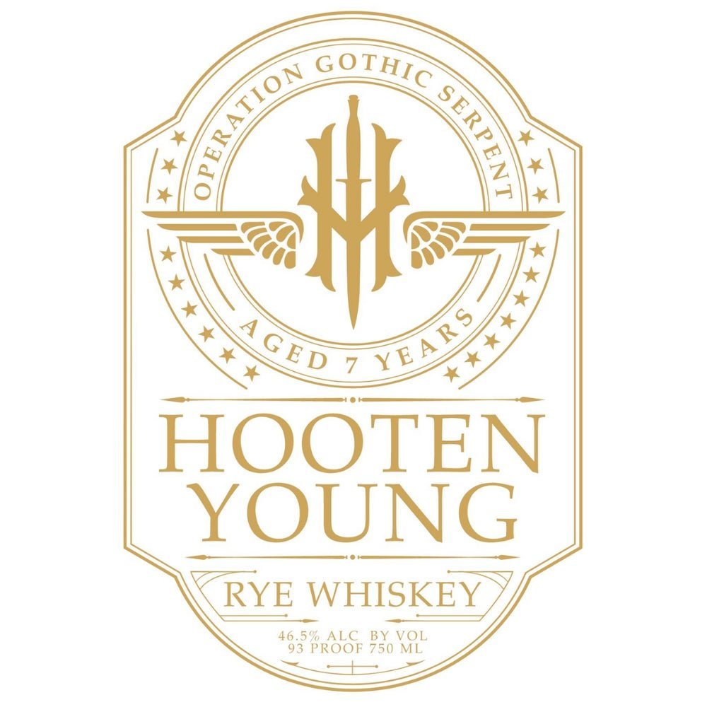 Hooten Young 7 Year Old Operation Gothic Serpent Rye Whiskey - Memory Bottles
