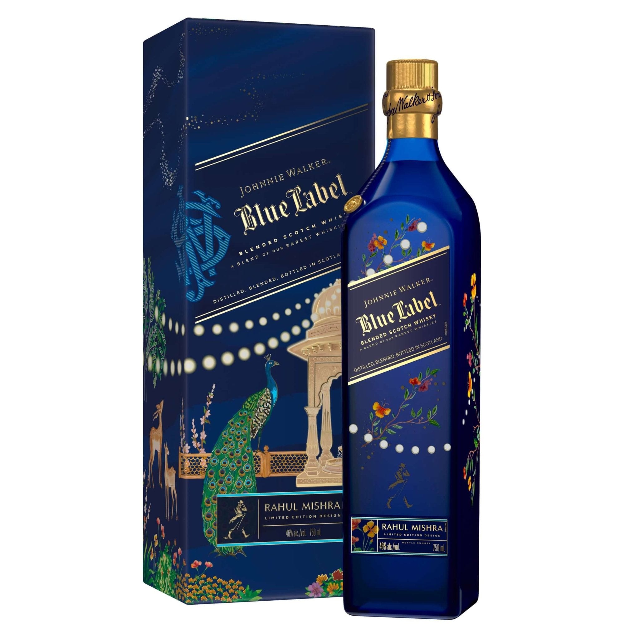 Johnnie Walker Blue Label x Rahul Mishra Diwali Limited Edition 750ml - Memory Bottles