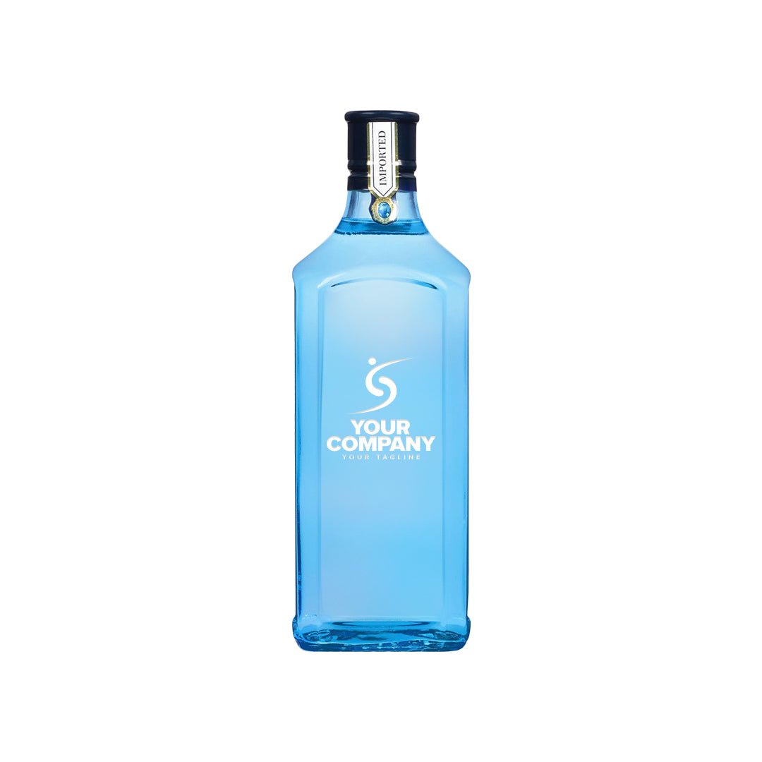 Bombay Sapphire Gin Custom Etched Liquor Bottle - Memory Bottles