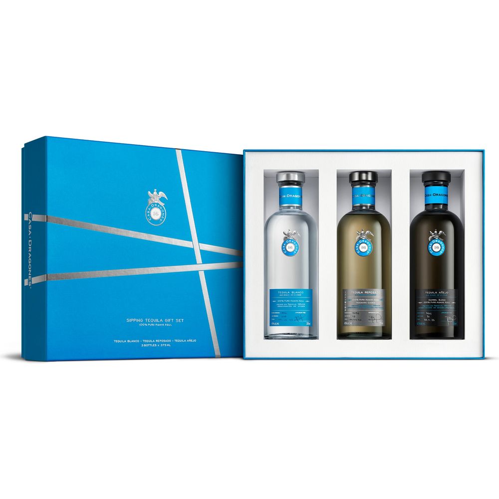 Casa Dragones Sipping Tequila Gift Set 3x375ml - Memory Bottles