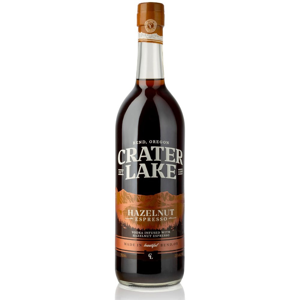 Crater Lake Hazelnut Espresso Vodka - Memory Bottles