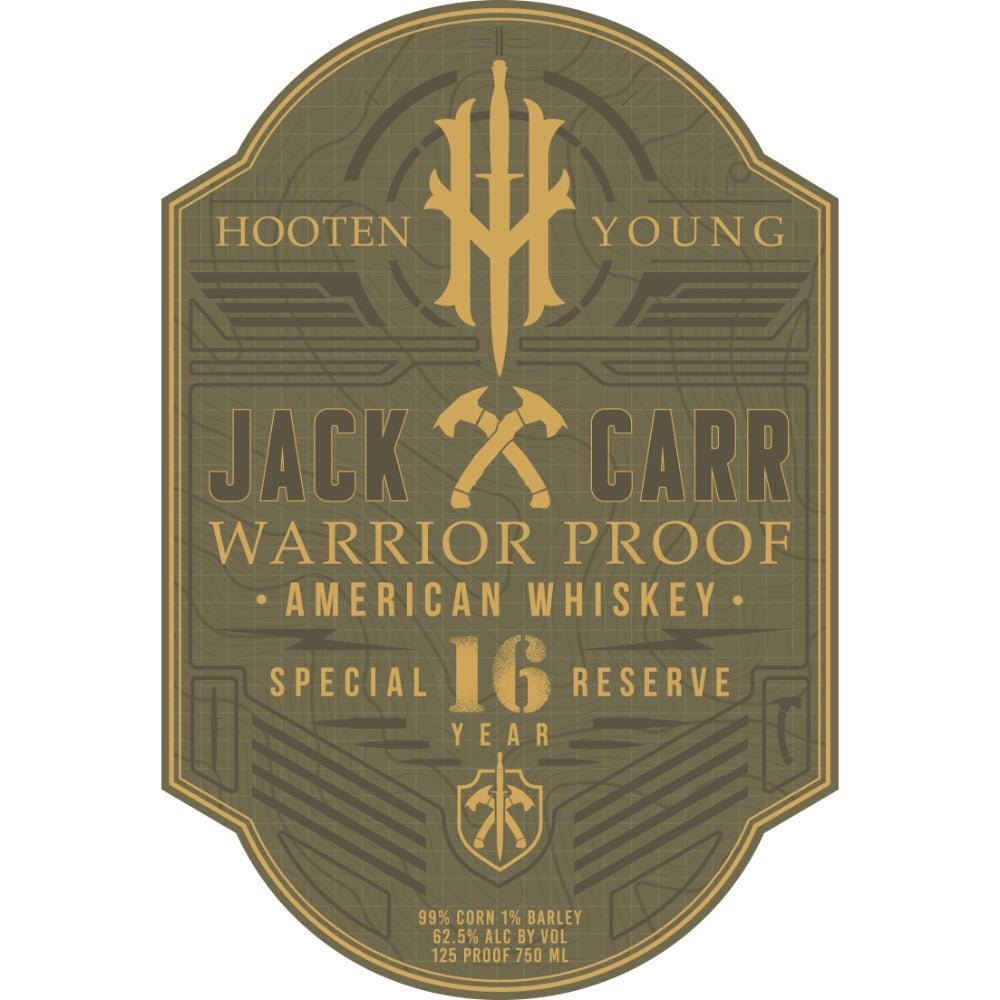 Hooten Young Jack Carr 16 Year Old Special Reserve Warrior Proof American Whiskey - Memory Bottles