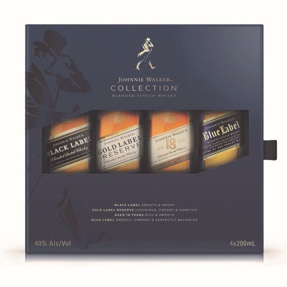 Johnnie Walker Collection Gift Set (4X200mL) - Memory Bottles