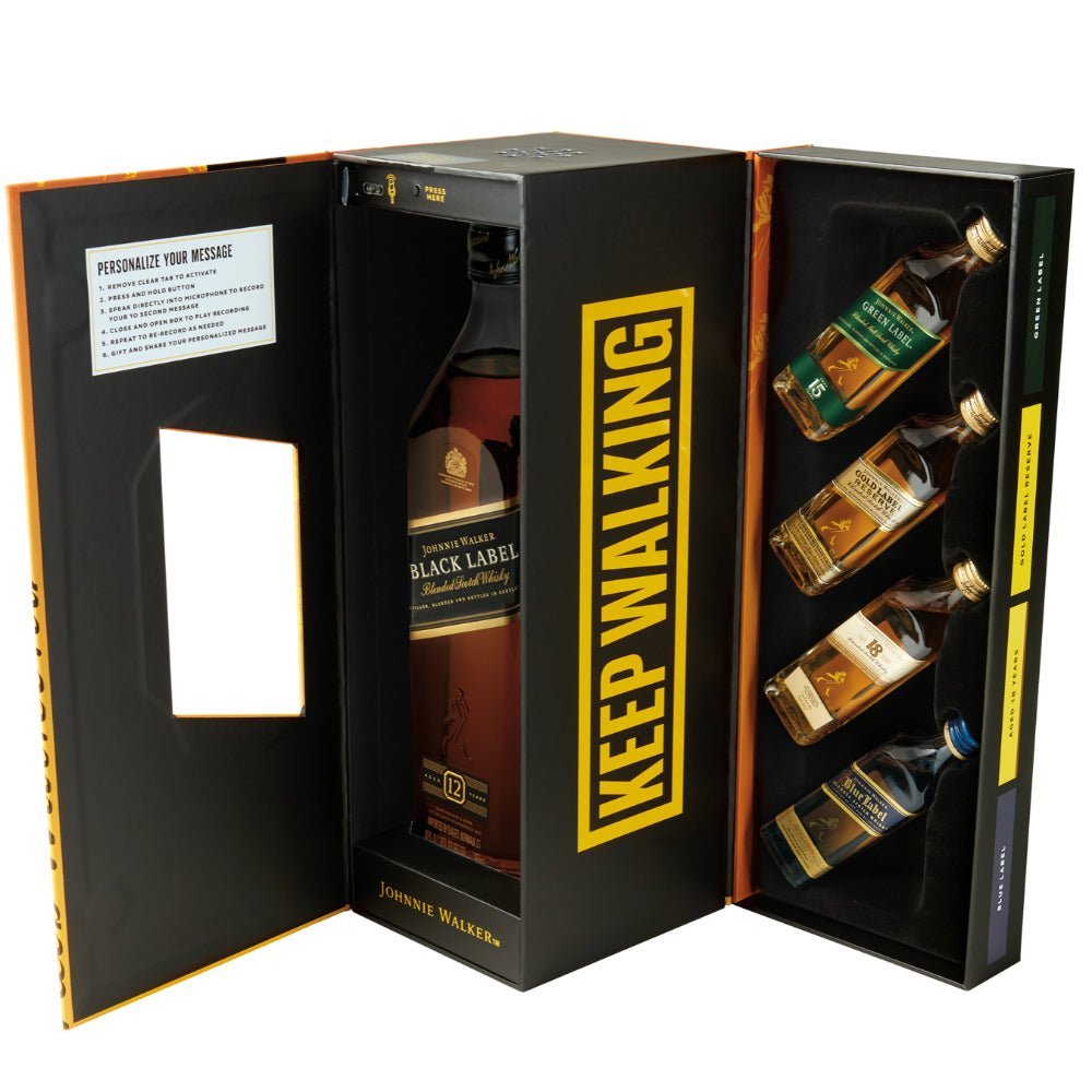 Johnnie Walker Moments To Share Voice Recorder Gift Set - Memory Bottles