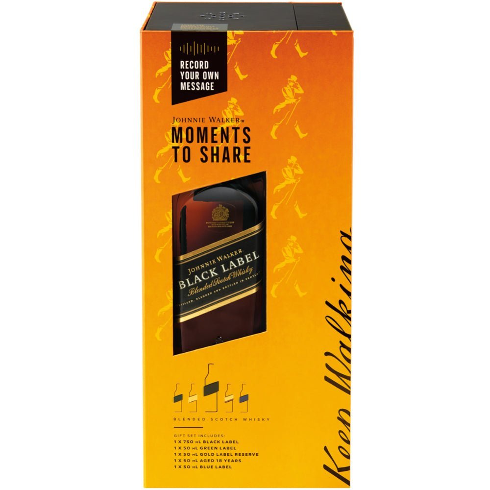 Johnnie Walker Moments To Share Voice Recorder Gift Set - Memory Bottles