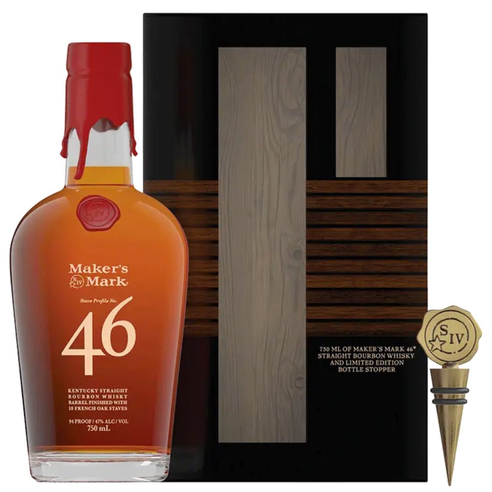 Maker's Mark 46 With Bottle Stopper Gift Set - Memory Bottles