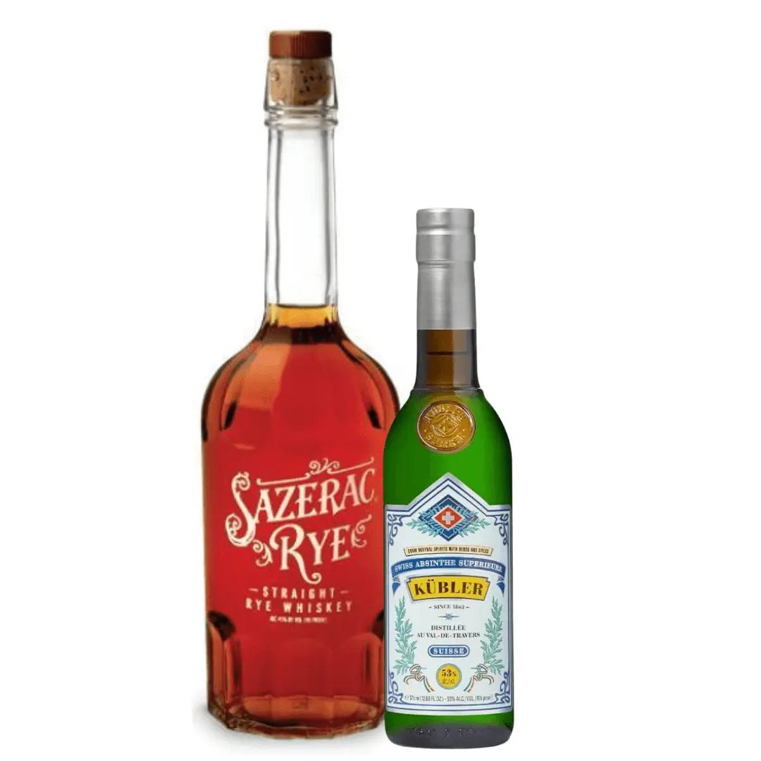 Sazerac Cocktail Mix – Sazerac Rye & Kübler Absinthe Original 375ml - Memory Bottles